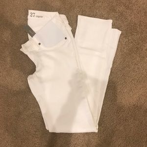 J. Crew maternity white jeans
